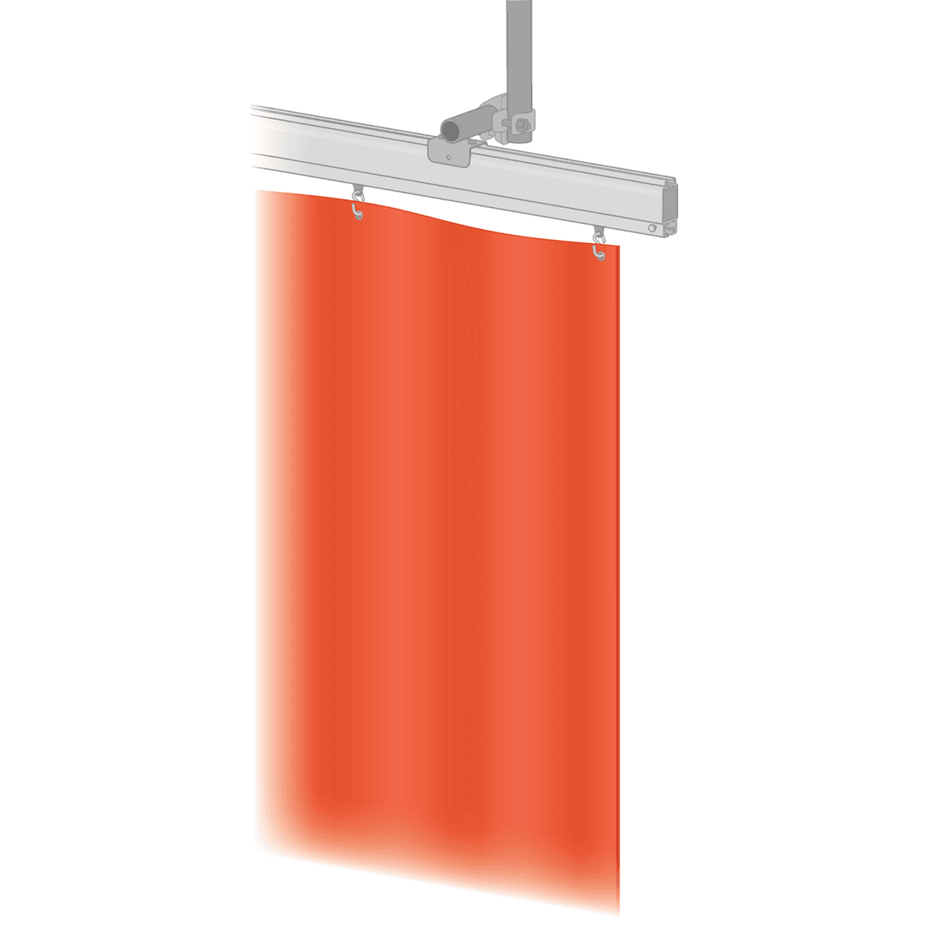 Welding curtains and coil curtains