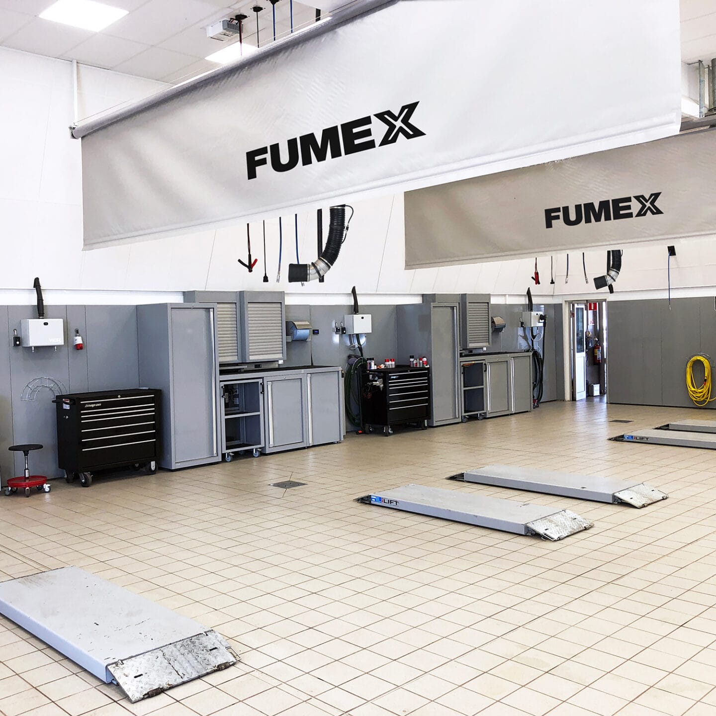Fumex Motorized curtains